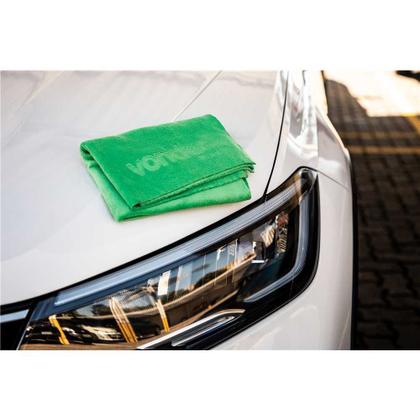 Imagem de Toalha de microfibra, 40 cm x 60 cm, 400 g/m² (gsm), verde, VONDER PLUS