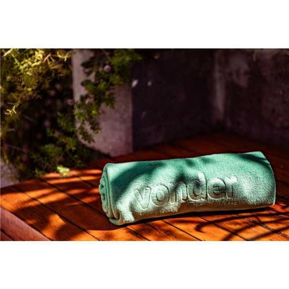 Imagem de Toalha de microfibra, 40 cm x 60 cm, 400 g/m² (gsm), verde, VONDER PLUS