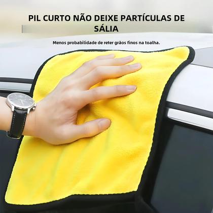 Imagem de Toalha de Microfibra para Lavagem de Carro - Alta Absorção e Qualidade