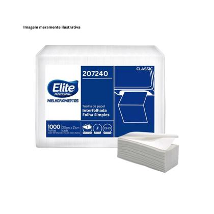 Imagem de Toalha de papel interfolhado f.simples elite classic c/ 1000 folhas