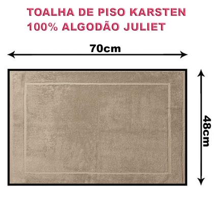 Imagem de Toalha De Piso Karsten 100% Algodão Juliet 48 X 70cm