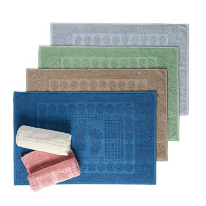 Imagem de Toalha de Piso Wave Gramatura 700g/m² Antiderrapante 01 Peça 100% Algodão - Amêndoa