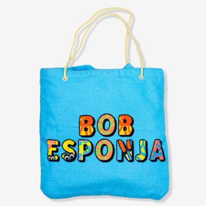 Imagem de Toalha de Praia 2 em 1 c/ Sacola Bob Esponja - ZonaCriativa