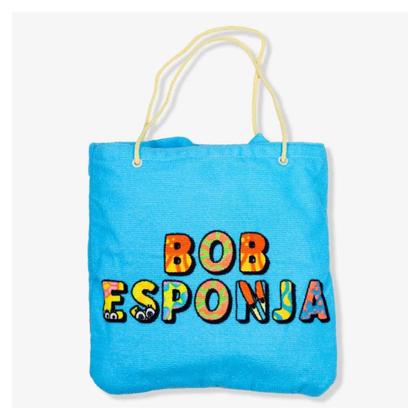 Imagem de Toalha de Praia 2 em 1 Sacola Bob Esponja Zona Criativa - 10073443