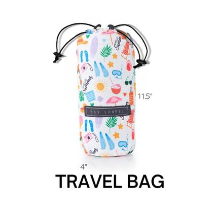 Imagem de Toalha de praia BAY LAUREL Turkish com bolsa de viagem 100x180cm