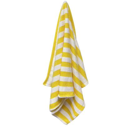 Imagem de Toalha de Praia Listrada Amarelo Power Sec 80x150cm  Laço Home