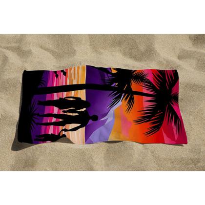 Imagem de Toalha de Praia Piscina 140x70cm Estampada 100% Poliéster Macia