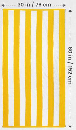 Imagem de Toalha de praia Utopia Toalhas Cabana Stripe 100% algodão 76x152cm Y
