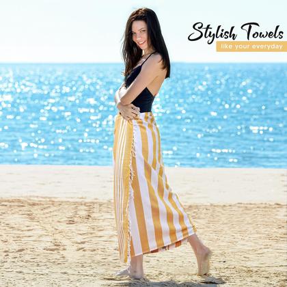 Imagem de Toalha de praia Utopia Toalhas turcas 100% algodão 40x180cm, pacote com 4