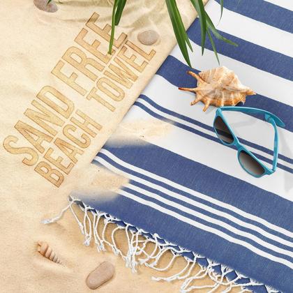 Imagem de Toalha de praia Utopia Toalhas turcas 100% algodão 40x180cm, pacote com 4