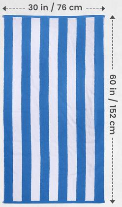Imagem de Toalha de praia Utopia Towels Cabana Stripe 100% algodão 76x152cm, pacote com 4