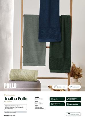 Imagem de Toalha de Rosto 50x75cm Appel Home Pollo  Fio Penteado e Toque Macio