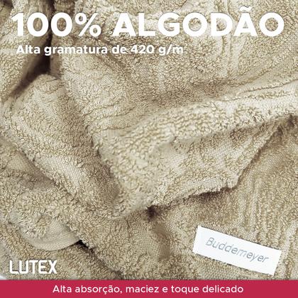 Imagem de Toalha de Rosto Avulsa Buddemeyer 100% Algodão Fibra Longa Jacquard 48 x 80 - Felpuda Macia Grossa