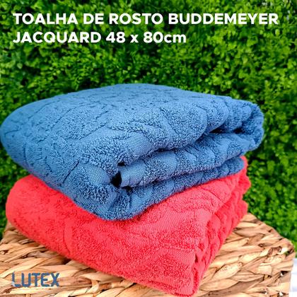 Imagem de Toalha de Rosto Avulsa Buddemeyer 100% Algodão Fibra Longa Jacquard 48 x 80 - Felpuda Macia Grossa