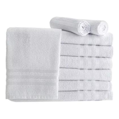 Imagem de Toalha de Rosto Branca Absorvente e Resistente Perfeita Para Presente Com Garantia