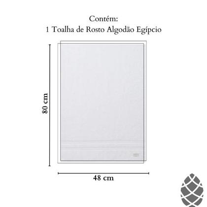Imagem de Toalha de Rosto Buddemeyer Avulsa 100% Algodão Egípcio 48x90
