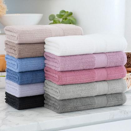 Imagem de Toalha De Rosto Buddemeyer Fio Penteado Canelado 100% Algodão Ultrasoft