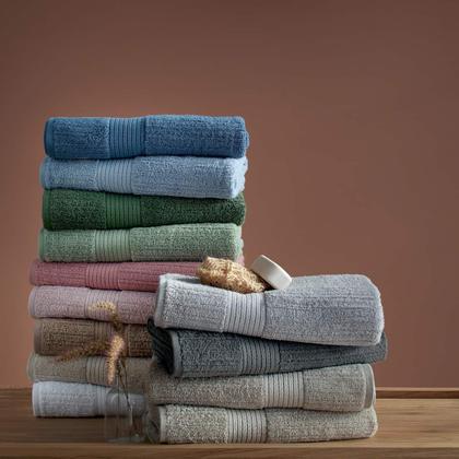 Imagem de Toalha De Rosto Buddemeyer Fio Penteado Canelado 100% Algodão