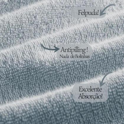 Imagem de Toalha de Rosto Karsten Fio Penteado 3 Peças