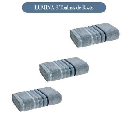 Imagem de Toalha de Rosto Karsten Fio Penteado 3 Peças