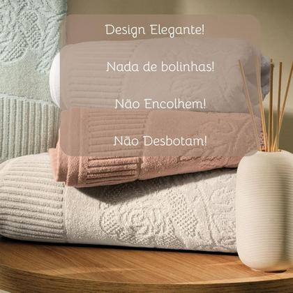 Imagem de Toalha de Rosto Karsten Fio Penteado 3 Peças