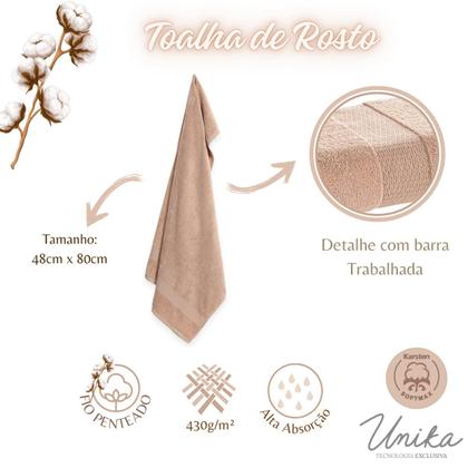 Imagem de Toalha de Rosto Karsten Fio Penteado 3 Peças