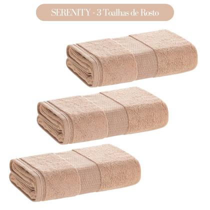 Imagem de Toalha de Rosto Karsten Fio Penteado 3 Peças