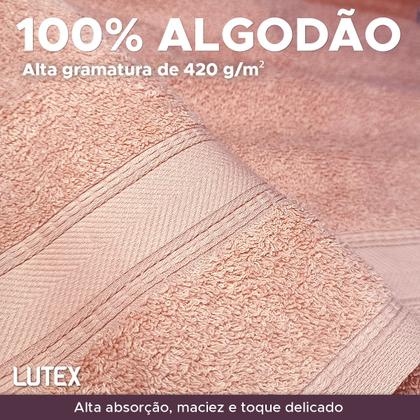 Imagem de Toalha de Rosto Karsten Linea 100% Algodão - Barra em Textura Grossa Macia Antipilling - 48 x 80