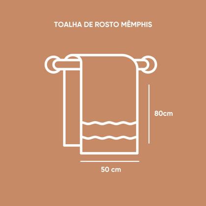 Imagem de Toalha de Rosto Mêmphis - Algodão Egípicio
