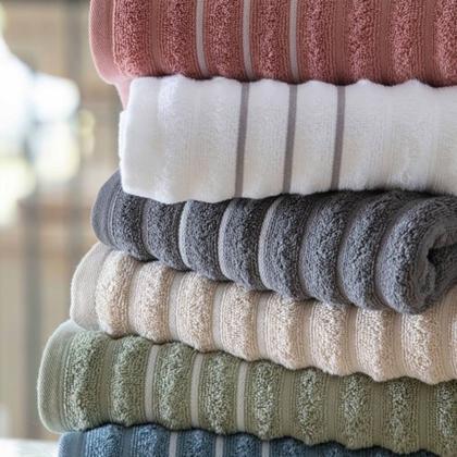 Imagem de Toalha de Rosto Wave Ultra Macia em Jacquard Absorvente 50x70cm 99 Algodão Corttex