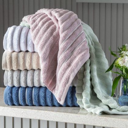 Imagem de Toalha de Rosto Wave Ultra Macia em Jacquard Absorvente 50x70cm 99 Algodão Corttex