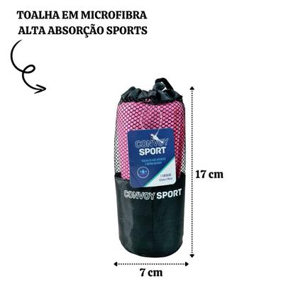 Imagem de Toalha em microfibra alta absorção 90x65cm tamanho m