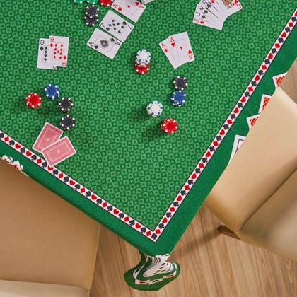 Imagem de Toalha Estampada Quadrada 4 Lugares Baralho 1,50 M X 1,50 M