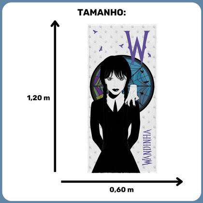 Imagem de Toalha Felpuda De Banho Estampada Wandinha Com 1 Peca - Lepper