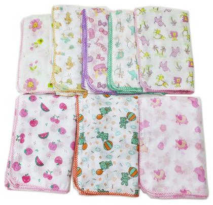 Imagem de Toalha Fralda Luxo Estampada 70cm X 110cm Com Crochê