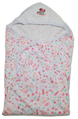 Imagem de Toalha Fralda Soft Bordada Disney Com Capuz Bebê 85x85cm