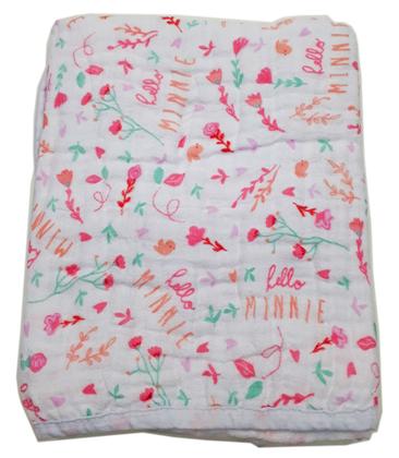 Imagem de Toalha Fralda Soft Bordada Disney Com Capuz Bebê 85x85cm