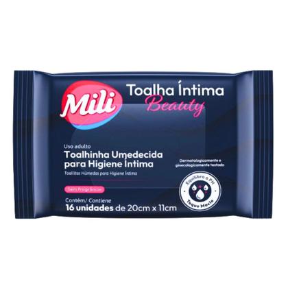Imagem de Toalha Íntima Beauty - Toalhinha Umedecida p/ Higiene Íntima -  2 pacotes com16 unidades de 20x11cm