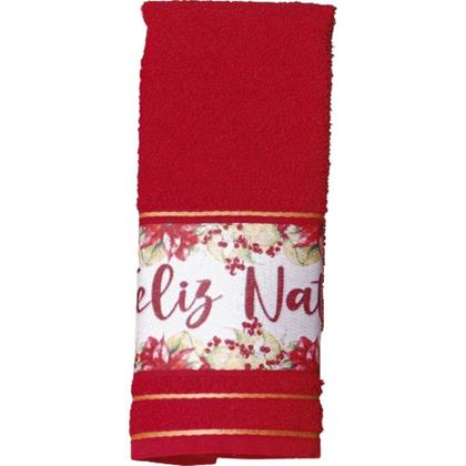Imagem de Toalha Lavabo Natalina Jacquard 30x45cm 