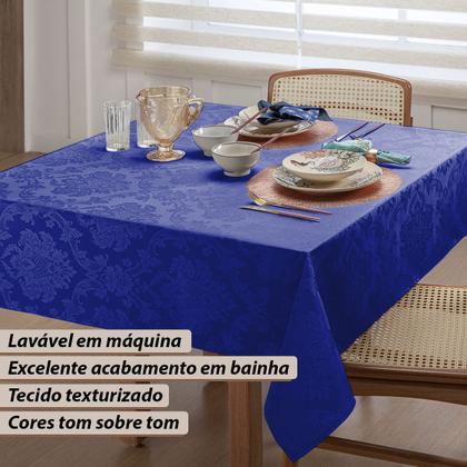 Imagem de Toalha Mesa 4 Lugares Quadrada Tecido Jacquard 1,40x1,40