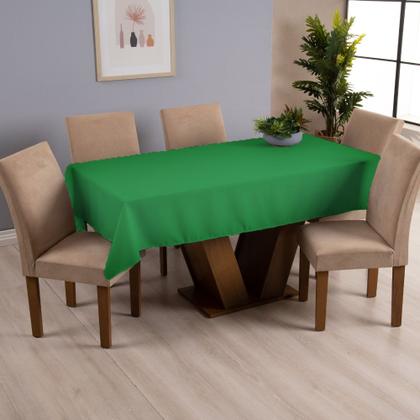 Imagem de Toalha mesa Basica 6 lugares Oxford 100% Poliéster - Verde