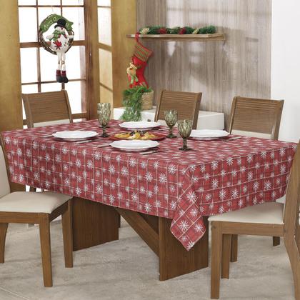 Imagem de Toalha Mesa Natal 8 Lugares Retangular Ceia Natalina Estampada