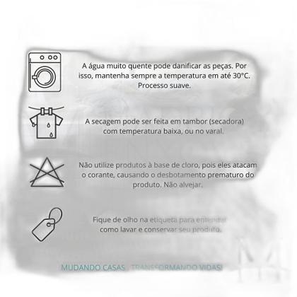 Imagem de Toalha Mesa Naturalle Limpeza Prática 2,20X2,20M Grid Preto