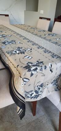 Imagem de Toalha Mesa Para 10 Cadeiras Retangular 3,00 X 1,50 Linhão