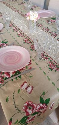 Imagem de Toalha Mesa Para 10 Cadeiras Retangular 3,00 X 1,50 Linhão