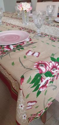 Imagem de Toalha Mesa Para 10 Cadeiras Retangular 3,00 X 1,50 Linhão