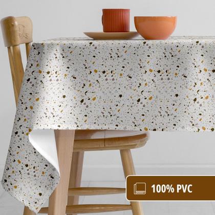 Imagem de Toalha Mesa Plástica Térmica Paint 6 E 8 Lugares 2,20