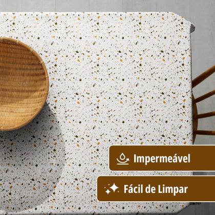 Imagem de Toalha Mesa Plástica Térmica Paint 6 E 8 Lugares 2,20