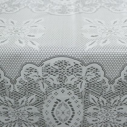 Imagem de Toalha Mesa Plástica Térmica Renda Art 4 e 6 lugares 1,60