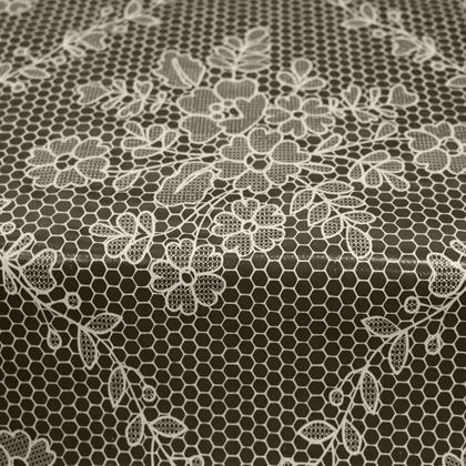 Imagem de Toalha Mesa Plástica Térmica RENDA CMR 8 E 10 Lugares 2,50